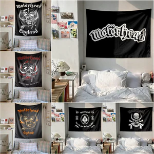 Motorhead Band Logo Tấm thảm treo tường có kẹp Tấm thảm Polyester Treo tường phòng ngủ