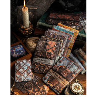 JIANWU Giấy Rỉ Series Vintage Rust Relief Phong Cảnh Cắt Dán Thêu Sò Chất Liệu Giấy Sáng Tạo DIY Rác Tạp Chí Văn Phòng Phẩm