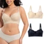 KIKIN Áo lót Sang Trọng Cho Tiệc Ngày Đẩy Lên Cốc Thoáng Khí Thoải Mái Áo Ngực Nylon