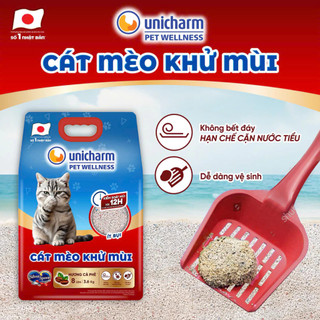 Cát mèo khử mùi Silver Spoon Unicharm Pet Wellness, hương cà phê/hương chanh 8 Lbs (3.6 kg)