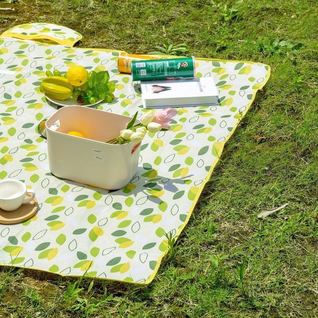 Thảm dã ngoại picnic camping Deli Vusign họa tiết gấp gọn - Thảm trải bàn chống thấm nước