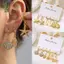 Bộ trang sức bông tai và vòng vàng phong cách boho mùa hè, phù hợp cho các bữa tiệc