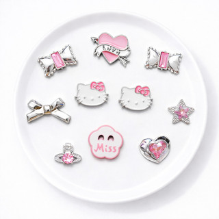 [ĐỘC QUYỀN] Set charm Hello Kitty cao cấp version 4- Bộ charm gắn dép siêu hot hit trending 2026- Có bán lẻ charm
