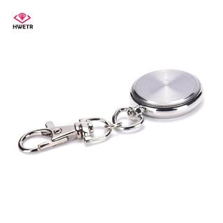 HWETR Thép không gỉ Quartz Nhà thơ Đồng hồ Móc chìa khóa dễ thương Quà tặng mới