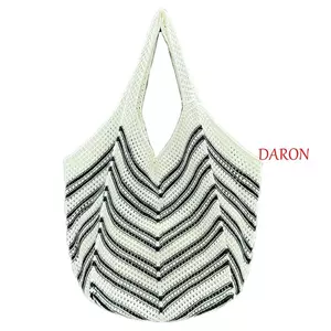 Túi dệt kim rỗng DARON, Túi đeo vai Bohemian Beach Starw Bag, Túi đựng túi xách cổ điển Túi dệt dung tích lớn Đi biển