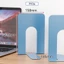 GILL 2 chiếc Bookends, Giá đỡ sách kim loại hình chữ L, Giá đỡ sách chống trượt dày đặc dành cho học sinh