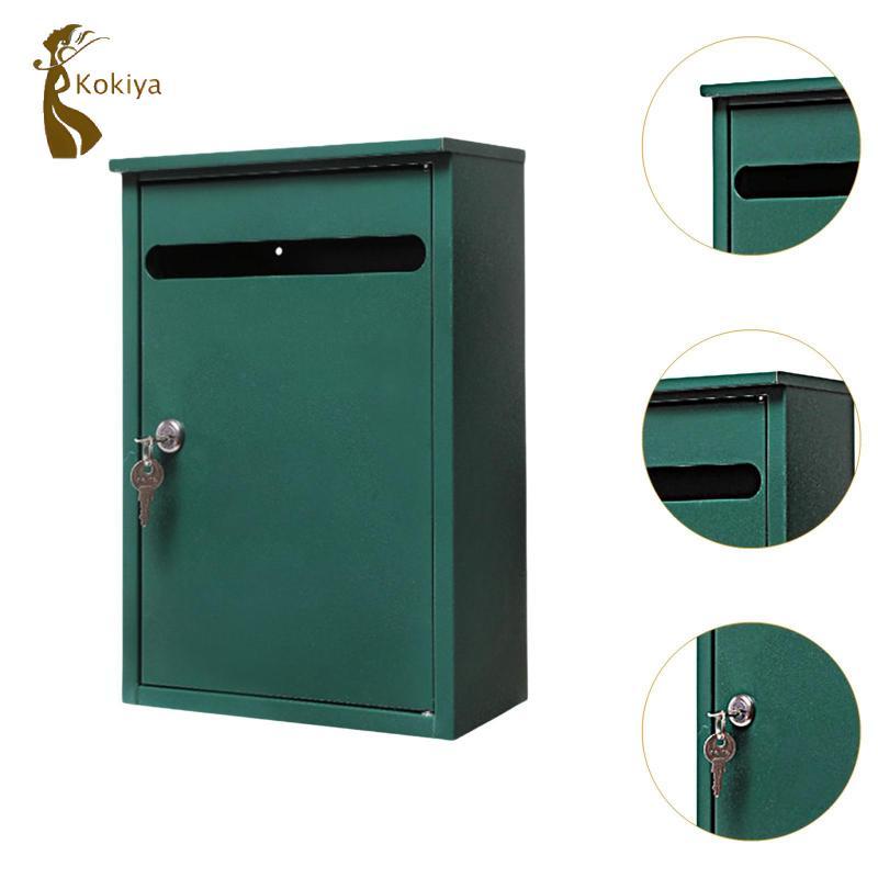 Treo Tường Khóa Hộp Thư Lắp Đặt Dễ Dàng Nhà Phố Ngoài Trời Gia Đình Nơi Ở Hành Lang Văn Phòng Thương Mại Nông Thôn Hộp Thả Lớn