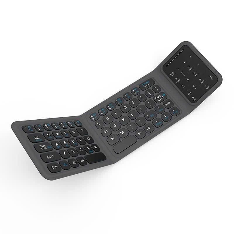 [Chính Hãng] Bàn Phím Không Dây Bluetooth Gập Gọn WIWU FMK-05 - Kết Nối Đa Thiết Bị, Pin 40H, Cổng Type-C Siêu Mỏng Nhẹ