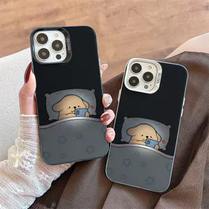 Ốp Lưng Cho VIVO Y03 Y02S Y19S Pro Y16 Y15S Y15A Y01 Y15 Y17 Y22 Y22S Y20 Y12S Y12A Y20S Y36 Y27S Y33S Y21S Y21A Y21 Mạ Acrylic IMD Case Motif Chó Dễ Thương CYIM184