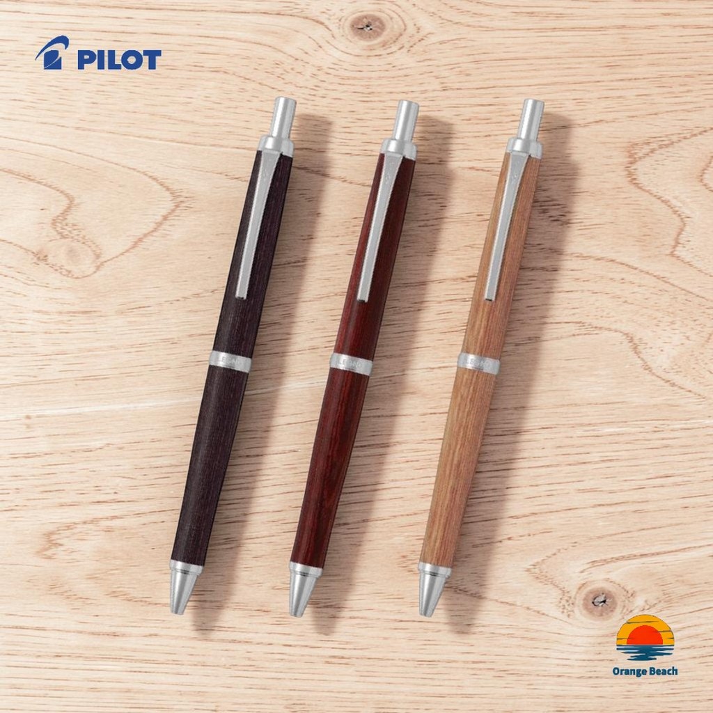 PILOT Legno BLE-250K/0.7mm/Acro Ink/than go birch toan bo/3 mau go tu nhien/hang Nhat Ban
