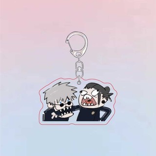 Móc Khoá, Mô Hình Standee Anime Jujutsu Kaisen Geto Suguru Satoru Gojo Chibi Cute Trang Trí Bàn Học, Làm Việc