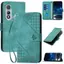 Ốp Lưng Cho Tecno Pova Curve Little Butterfly Design Leather Card Solots Dây Đeo Tay TPU Mềm Chống Rơi Vỏ Điện Thoại