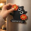 QEARY Mèo Ném Khăn Tay Nam Châm, Phim Hoạt Hình Spinner Đồ Chơi Quay Nam Châm Mèo, Dễ Thương Handmade Phước Lành Tinh Tế Mèo Xoay Nam Châm Nhà Bếp