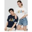 Áo thun ngắn tay cổ tròn in logo hoạt hình mới dành cho nam và nữ dáng rộng 100% Cotton cao cấp 0416