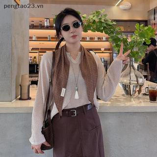 Khăn Quàng Cổ Tam Giác Melard Retro, Chất Lượng Cao Và Ấm Áp Cho Nữ