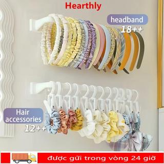 HEARTHLY Băng Đô Bảo Quản Tự, Kẹp Tóc Vòng Bảo Quản Đa Năng Scrunchies Băng Đô Giá Để Đồ, Không Treo Tường Phụ Kiện Tóc Sắp Xếp