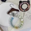 FAVORITEGOODS Bảng hiển thị tấm màu, Kẹp thép không gỉ Acrylic Kệ trưng bày móng tay, Màn hình móng tay Móc treo bằng gỗ Mini Tổ chức tấm màu