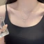 Dây Chuyền Xương Đòn Zircon Hoa Ngọt Ngào, Phong Cách Thời Trang Hàn Quốc