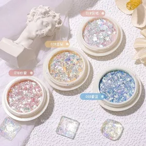 Làm Móng Tay Nhấp Nháy Opal Bột Phân Cực Dreamy Nhiều Màu Sắc Cổ Tích Siêu Mỏng Edelweiss Đám Mây Thổ Cẩm Bột Móng Tay Sequin Trang Trí