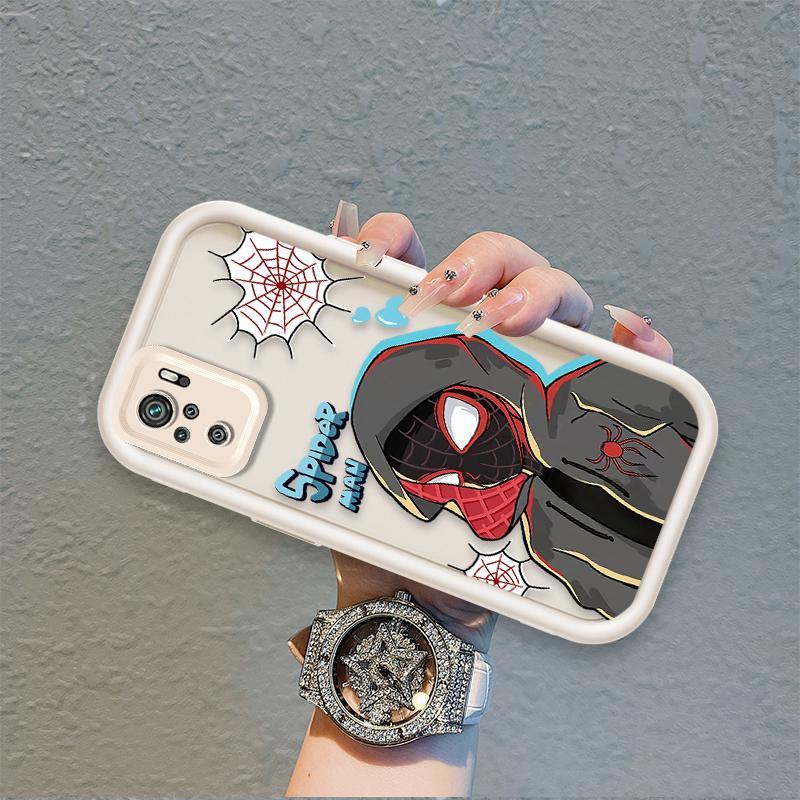 Ốp Lưng Cho Redmi Note 10 10S Pro Max 4G POCO M5S Phim Hoạt Hình Silicon ins Vỏ Điện Thoại Mềm TPU Spider Man Cool Boy Angel Eye Ốp Lưng Chống Sốc