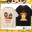 Quần Áo Monchhichi Áo Thun Ngắn Tay Phong Cách Nhật Bản cho Thanh Niên Mùa Hè