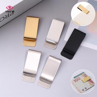 HWETR 5 Cái Đơn Giản Mỏng Kim Loại Kẹp Tiền Di Động Đa Năng Kinh Doanh Kẹp Thẻ Nam Ví Đựng Thẻ Kinh Doanh Ví Kẹp Tiền Mặt