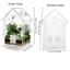 Vỏ nhện nhảy COCODECOVED, Tarantula Terrarium khai trương phía trước di động, Lỗ thông gió trong suốt có thể tháo rời được lắp sẵn cho thú cưng nhỏ
