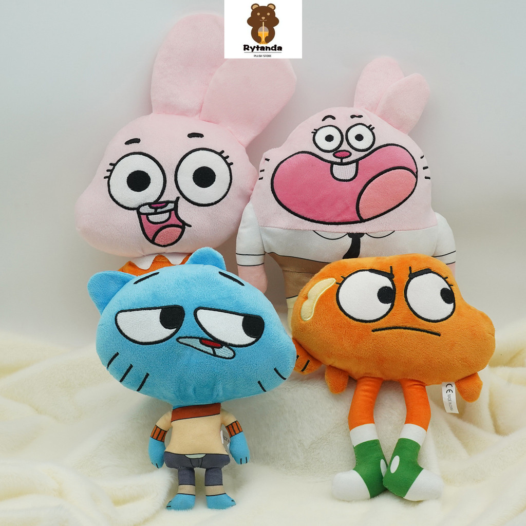 Rytanda Mô Phỏng Thế Giới Tuyệt Vời Của Gumball Đồ Chơi Sang Trọng Cho Bé Trai Bé Gái Mềm Mại Dễ Thương Sang Trọng Búp Bê Gối Giáo Dục Hoạt Hình Gối Nhồi Bông Trẻ Em Trang Trí Nhà Giáng Sinh Quà Tặng Sinh Nhật