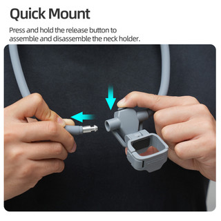 Dành Cho DJI Osmo Pocket 4 / 3 Có Thể Điều Chỉnh Cổ Giá Đỡ Nhanh Tháo Rời Ngực Cố Định Linh Hoạt Chân Đế vlog Quan Sát Đầu Tiên Cầm Tay Máy Ảnh Thể Thao Bỏ Túi 4 Phụ Kiện Chụp Ảnh