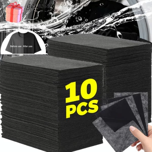 GAVESTO 1 / 10 Tấm phục hồi quần áo màu đen, Dễ sử dụng Quần áo chống phai màu Phim làm đen, Giấy nhuộm màu đen giặt đa năng di động để giặt|Quần áo đen làm sáng