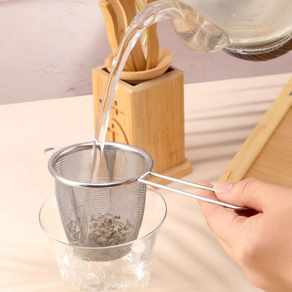 Bộ lọc trà bằng thép không gỉ Treo tai đơn Trà rò rỉ Máy pha trà Cà phê