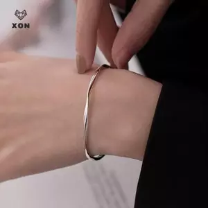 Lắc Tay Cho Nữ Có Thể Điều Chỉnh, Thiết Kế Mobius Mịn, Phù Hợp làm Trang Sức Cưới Đơn Giản và Quà Tặng