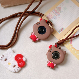 Vỏ bảo vệ silicon Cherry Hello Kitty Dây đeo đồng hồ Thích hợp cho smartwatch S11 10 9 8 ULTRA 7 6 5 4 SE 3 2 1 Kích thước 38mm40mm41mm42mm44mm45mm49mm