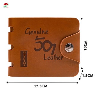 Nam Ví Da Vintage Dung Tích Lớn ID Cửa Sổ Hộp Đựng Thẻ Cho Văn Phòng Tại Nhà Du Lịch Kinh Doanh