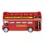 1 Cái Kim Loại Kéo Ba Mô Phỏng Trang Trí Đồ Chơi Ô Tô 1: 64 Vintage Anh Châu Âu Đôi Hươu Xe Buýt Diecast Hợp Kim Xe Mô Hình Đồ Chơi Trẻ Em Cổ [Mới]