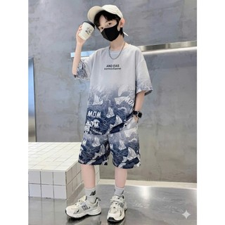 Bộ quần áo mùa hè dành cho bé trai 18-52kg. Bộ cộc tay bé trai mẫu chữ AND FAS. Đồ bộ cho bé trai mùa hè. NL25