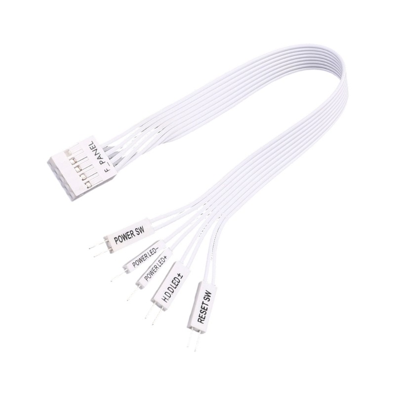 PPY Bo Mạch Chủ Bảng Điều Khiển Dây Nối Dài F-PANEL Nữ Đến 2Pin Nam Mở Rộng LED Đặt Lại PC Cáp Nguồn Phụ Kiện Thay Thế