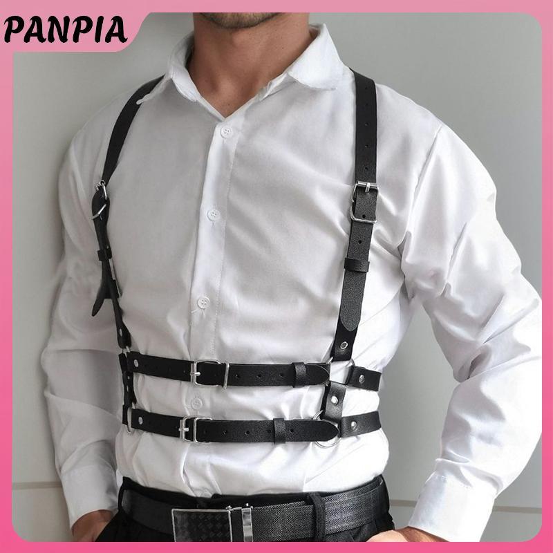 PNPIA- Dây Đeo Cho Nam Dây Đeo Dây Thắt Lưng Gợi Cảm Vai Bonding Ngực Quần Áo Thắt Lưng Da Quần Áo Kỳ Lạ Phụ Kiện
