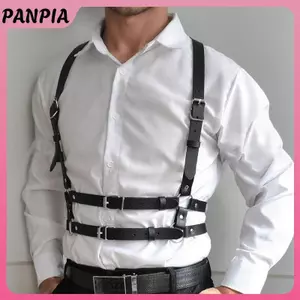 PNPIA- Dây Đeo Cho Nam Dây Đeo Dây Thắt Lưng Gợi Cảm Vai Bonding Ngực Quần Áo Thắt Lưng Da Quần Áo Kỳ Lạ Phụ Kiện