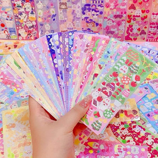 Miếng Dán STICKER Lấp Lánh Xinh Xắn Cho Bé Set 200 Tấm