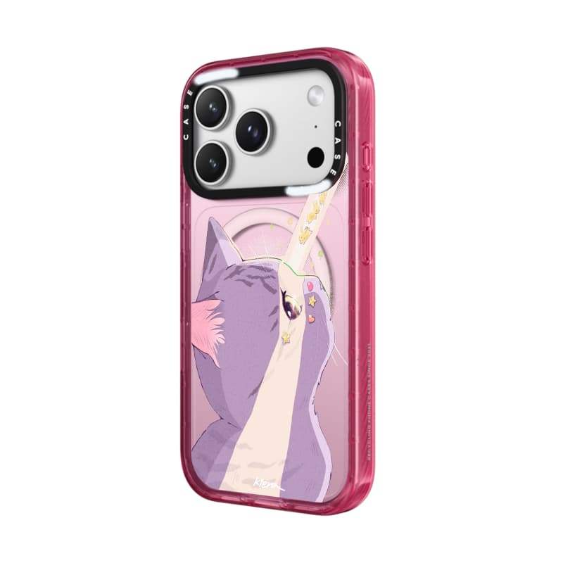 CASECASE X Kiera Won Moonlight Pink Fizz & Peri Purple Clear Hard Từ Hút Tác Động Dành Cho Apple IPhone 12 13 14 15 16 17 Pro Max Air Plus