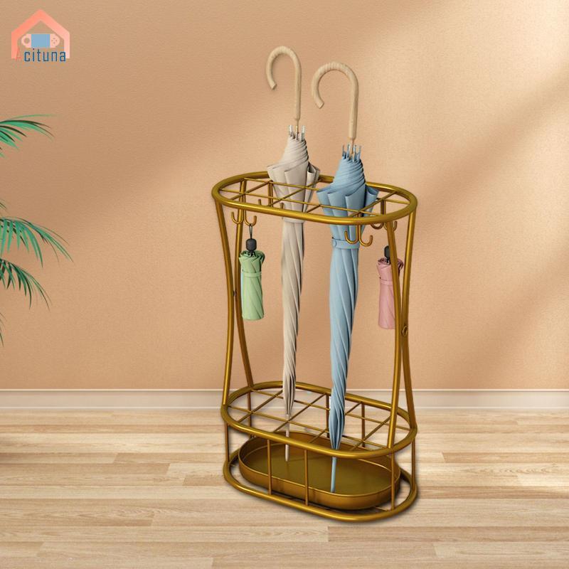 Thùng đựng ô kim loại Giá đỡ ô dù đứng miễn phí Tiết kiệm không gian 32x18x47cm Đa chức năng có khay nhỏ giọt cho trong nhà Phong cách chắc chắn