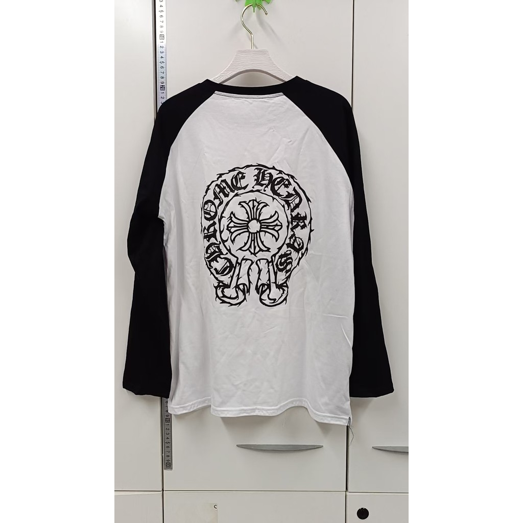 Milyfashion Cotton Nguyên Chất Rời Kích Thước Lớn Tay Raglan Retro In Hình Dài Tay Thiết Kế Niche Đáy Top 7INF