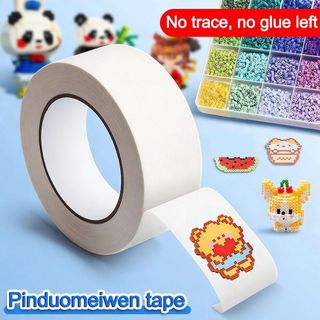 Giấy mẫu bảo vệ ủi MARBLEM, Không có dư lượng phụ kiện đồ chơi DIY Hạt Perler Băng che mặt, Công cụ hạt Perler thủ công Không cần chuyển đổi hạt Perler Giấy chịu nhiệt