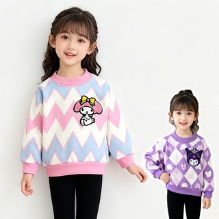 ÁO Sweatshirt DàI Tay KiểU HàN MớI Cho Bé GáI 4 10T Phong CáCh NgọT NgàO áO Thun