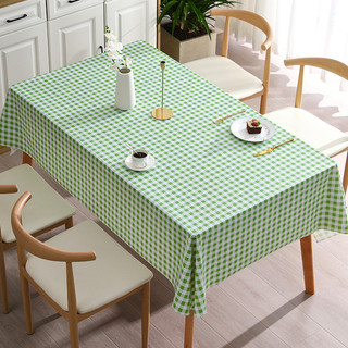Hàng sẵn có Vận chuyển nhanh 140 * 220cm ins Phong cách Mục vụ Lưới PVC Khăn trải bàn chống thấm nước Khăn trải bàn hình chữ nhật dùng một lần Khăn trải bàn gia đình Khăn trải bàn cà phê Cảm giác cao cấp 01