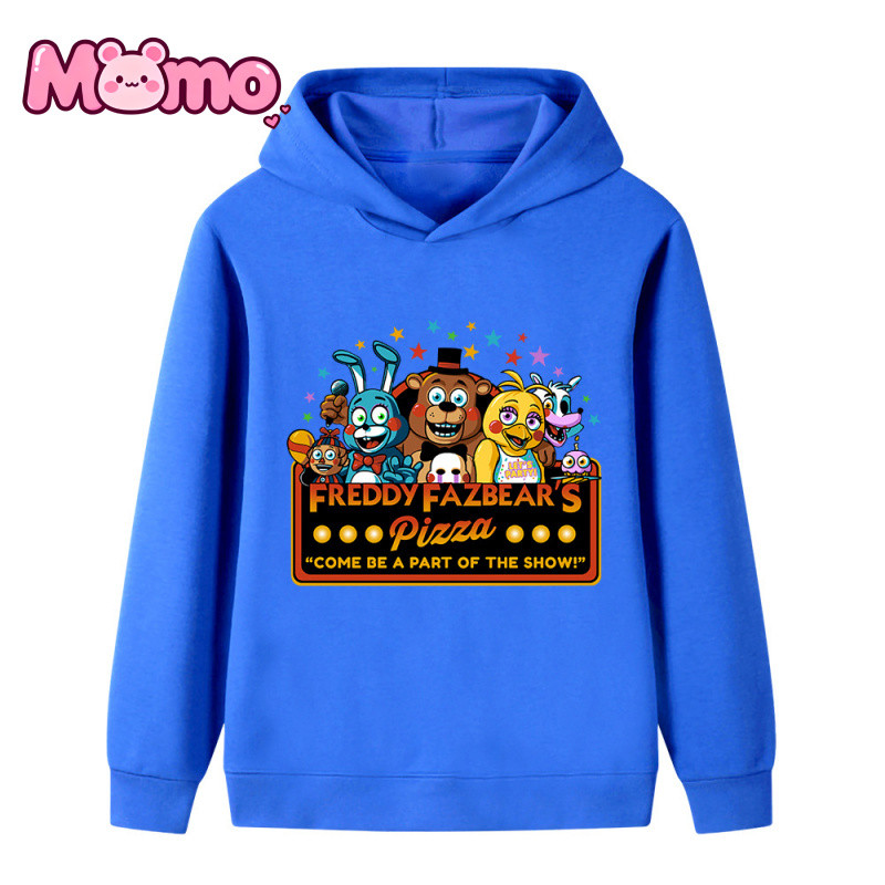 Năm Đêm Tại Freddy 's Họa Tiết Hoạt Hình In Hình Bé Trai Và Bé Gái Cùng Phong Cách Áo Khoác Áo Dài Tay Top