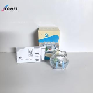 YOWEI 1 Cái Trang Trí Máy Tính Để Bàn Mini Trong Suốt Cá Vàng Tank Jun Biểu Hiện Hộp Mù Kawaii Mini Hình Quà Tặng Bất Ngờ VN