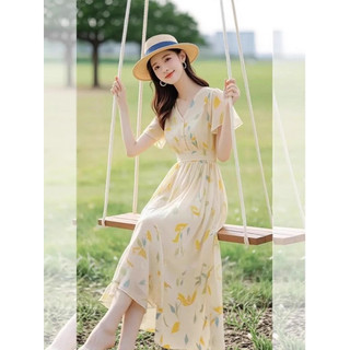 Phong cách mùa hè mới: chiếc váy hoa thanh lịch kiểu Pháp đang thịnh hành năm nay, một chiếc váy cao cấp dành cho nữ