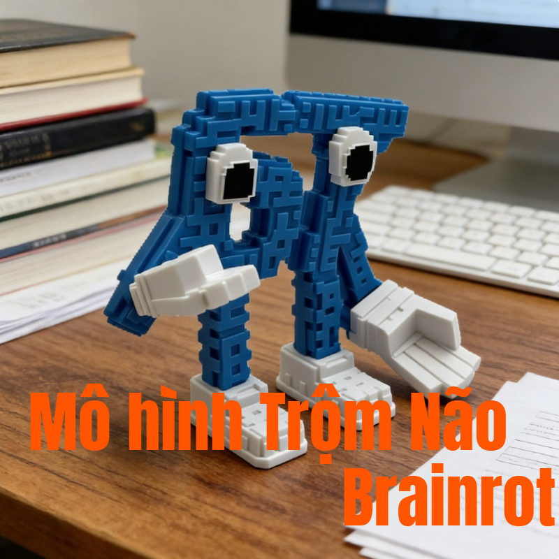 Mô hình Trộm Não Brainrot – Thiết kế độc đáo, đồ chơi in 3D cho trẻ em, quà sinh nhật ý nghĩa